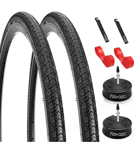 Amazon.com : YUNSCM 2-PCS 700C Bike Tires 700x32C 32-622